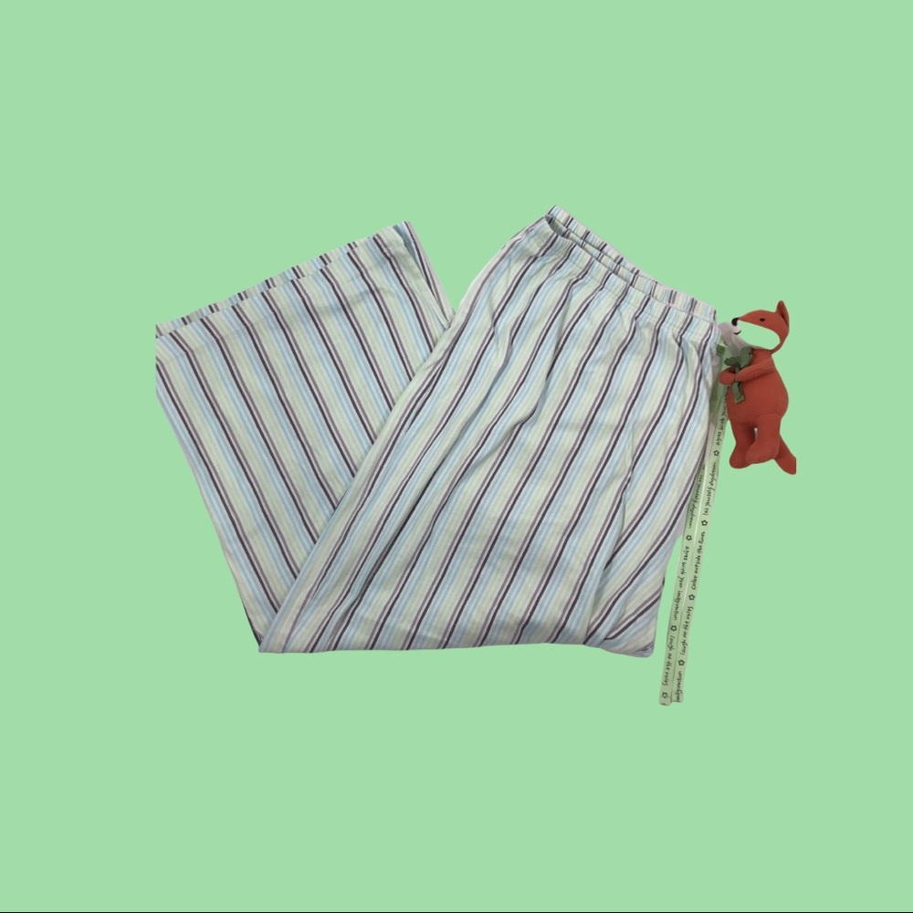 HUE Capri Pajama Bottoms Sz XL Stripes Lounge VGUC